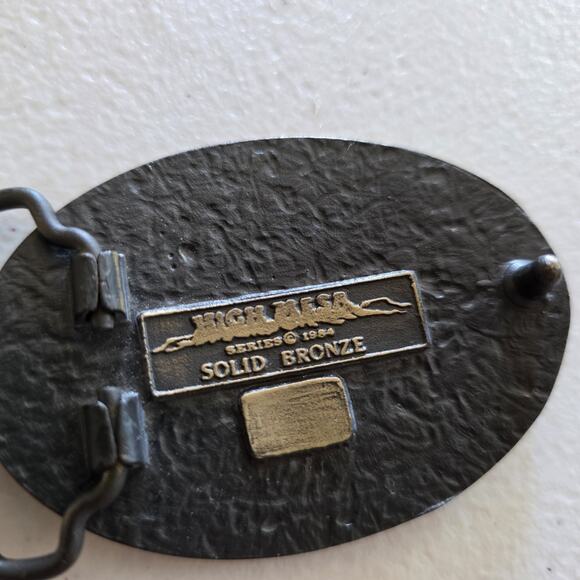 Vtg Dallas Cowboys Solid Bronze Belt Buckle 1984 80s NFL Texas Football - Picture 3 of 9